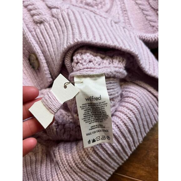 Wilfred Womens Chunky Alps Textured Cardigan Sweater Long Size M - Picture 9 of 9